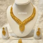 Latest Designer African Women Medium Necklace and Earring Set
