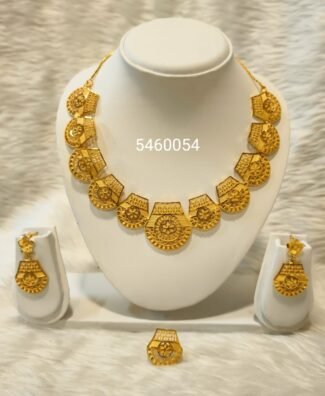 Stylish African Designer 2% Gold Necklace Set For Women