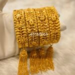 Latest African Designer 3% Gold Plated Bangle Set For Women