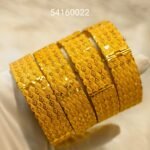 New Stylish African Designer 3 Gram Gold Plated Bangle Set