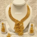 Latest Dubai Design African Women Necklace and Earring Set