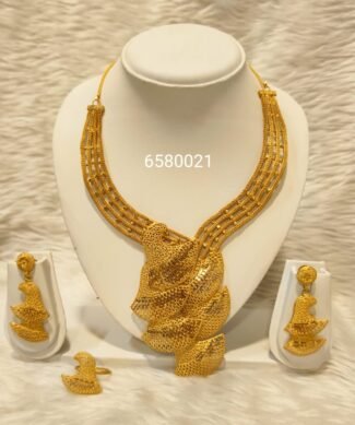 Latest Dubai Design African Women Necklace and Earring Set