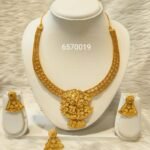 Trending African Women 2 Gram Plated Necklace and Earring set