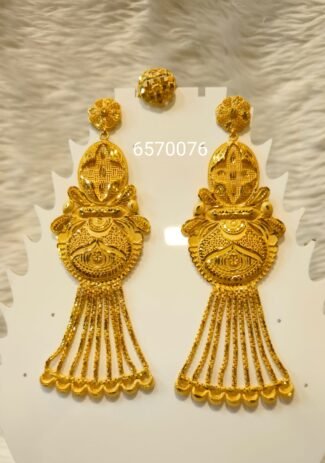 Beautiful Designer 2 Gram Gold Earring Set For Women D.N- E5485