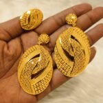 Designer African Trendy Earrings with Finger Ring for Women D.N- E1057