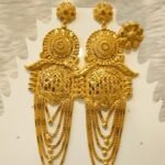 Beautiful Latest Gold Plated Elegant Trendy Earring with Ring Jewellery Set For Women D.N- E1048