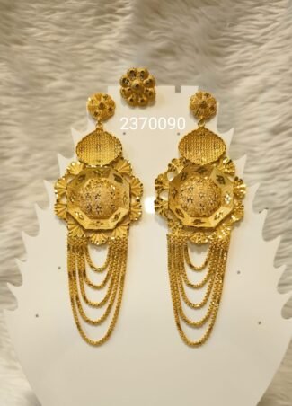 Dubai Beautiful Fashionable Designer Trendy Party Earrings with Ring D.N- E1044