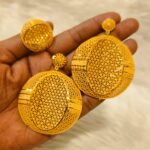 African Latest Designer Trendy Party Earrings with Ring D.N- E1045