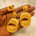 Circular Shape Golden Earring For African Women D.N- E1047