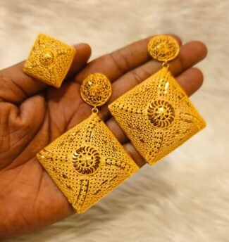 New 2023 Trendy Beautiful Wedding Earrings with Ring D.N- E1039