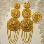 Indian Designer Trendy Party Earrings with Ring D.N- E1032