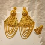 African Fashionable Designer Trendy Party Earrings with Ring D.N- E1033
