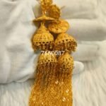 New Designer Red Gold Plated Floral Design Earring Wedding Party Set D.N- E1026