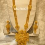 African 2 Gram Gold Designer Necklace and Earrings Full Set