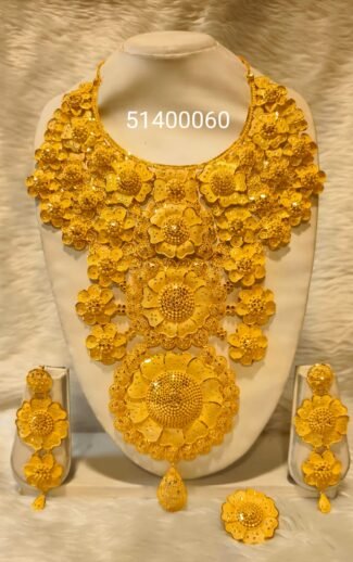 Latest Collection 2% Gold Plated Necklace Set Party Wear for Women