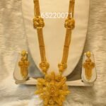 African 2 Gram Gold Design Party Jewellery Necklace Full Set For Women