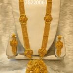 Designer Round Designer Party Wear Wedding Necklace Set For Women