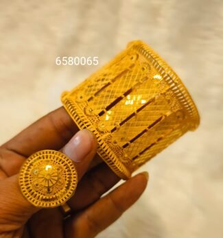 New Modal African Design Evening Party Bracelet Ring Set For Women