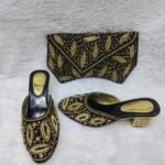 New Trendy Beaded Party Wear Bag & Shoe for Women