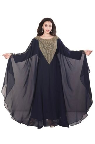 Latest Designer Black Color Stylish Abaya for African Women