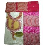 Fuchsia and White Party Wear Dress Bazin For African Women