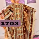 New Trendy Beautiful Super Magnum Gold Getzner Embroidery Work For Women