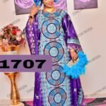 African Attire Beautiful Embroidery with Stone Super Magnum Gold Bazin Dress Material For Women