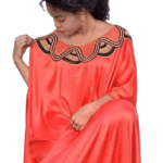 100% Satin Silk Boubou For African Women D.N- 6047