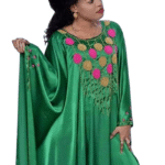 100% Satin Silk Boubou For African Women D.N- 6036