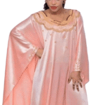 100% Satin Silk Boubou For African Women D.N- 6034
