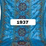 Turquoise Blue Color Embroidery Bazin For African Women D.N- 1937