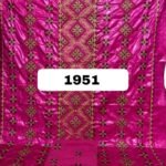 Beautiful Fuchsia Color Embroidery Bazin For African Women D.N- 1951